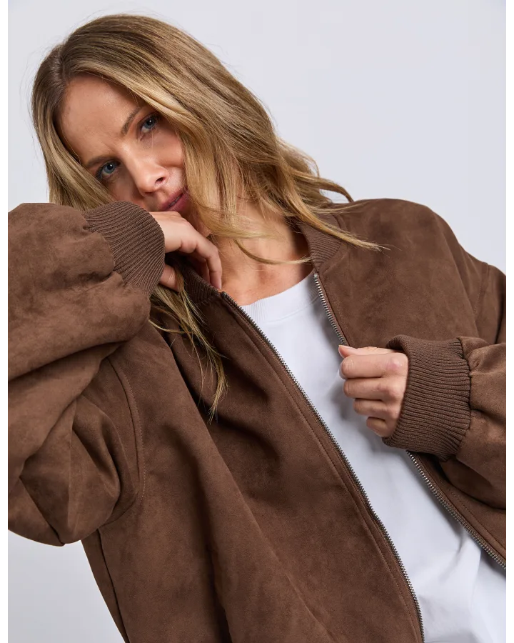 FOXWOOD - EVIE SUEDE BOMBER