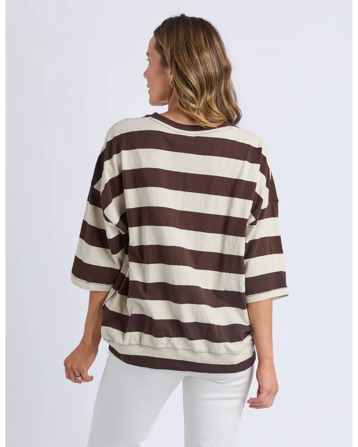 ELM - MAZIE BLOCK STRIPE SWEAT