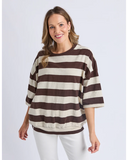 ELM - MAZIE BLOCK STRIPE SWEAT