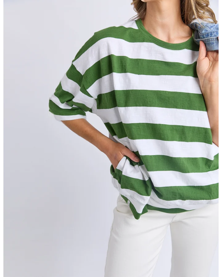 ELM - MAZIE BLOCK STRIPE SWEAT