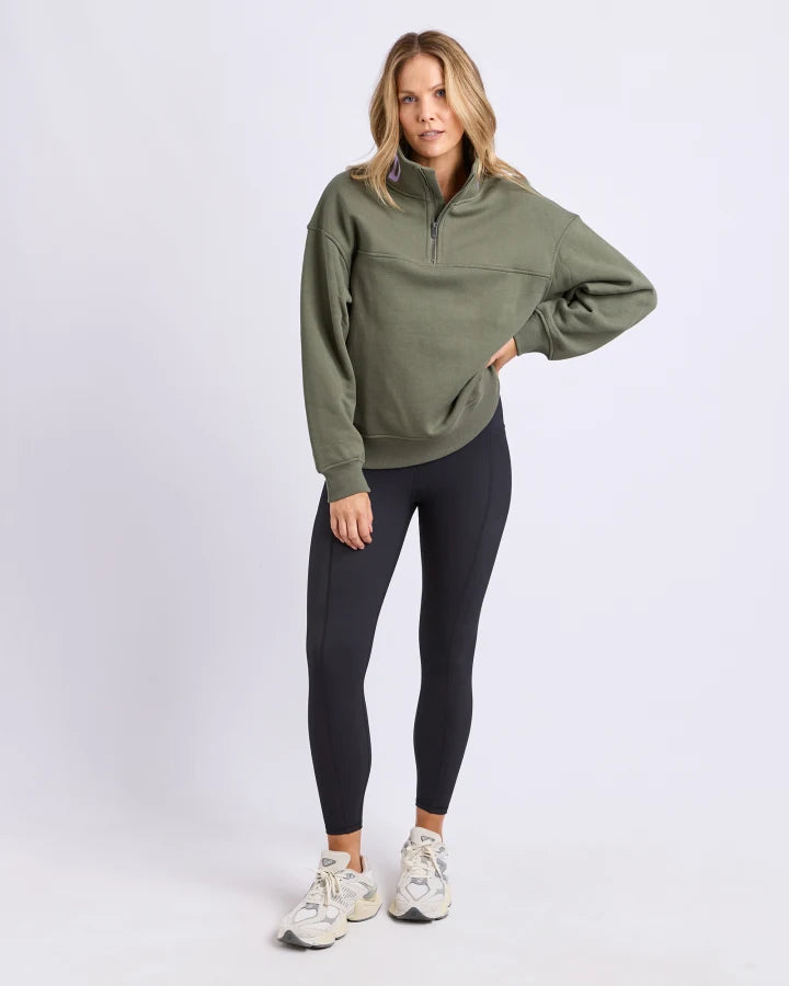 FOXWOOD - COLLEGE CONTRAST ZIP CREW