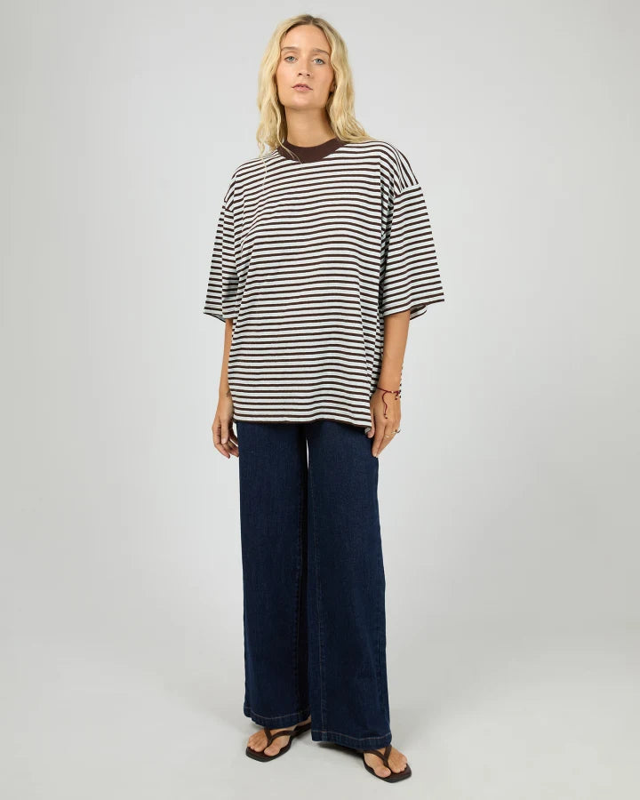 ALL ABOUT EVE - WINNIE OVERSIZED STRIPE TEE