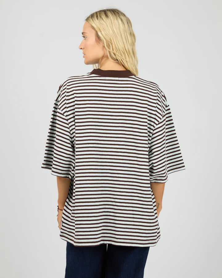 ALL ABOUT EVE - WINNIE OVERSIZED STRIPE TEE