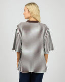 ALL ABOUT EVE - WINNIE OVERSIZED STRIPE TEE