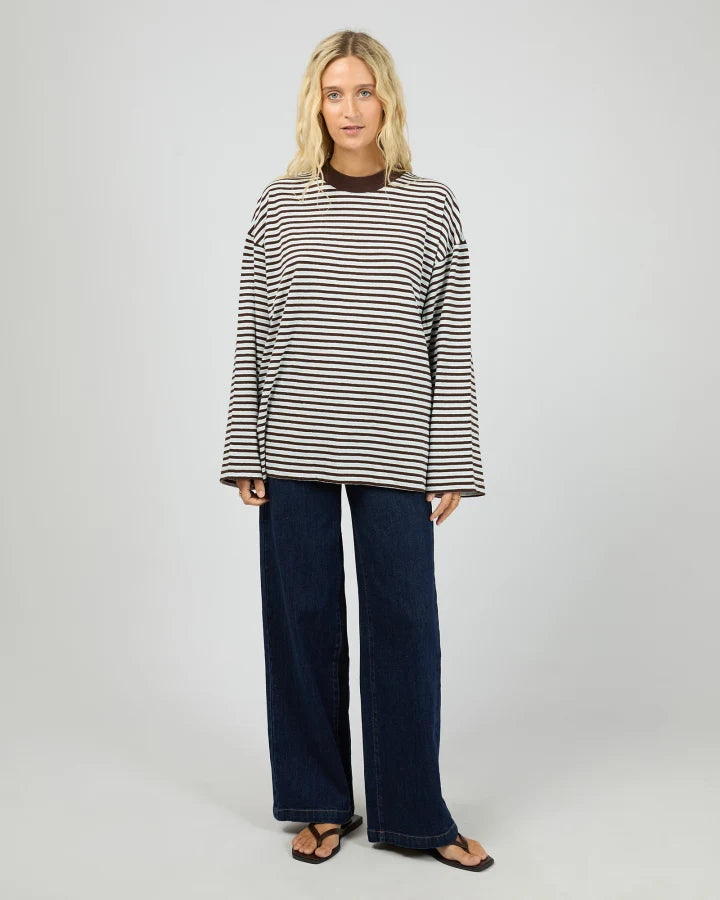 ALL ABOUT EVE - WINNIE LS STRIPE TEE