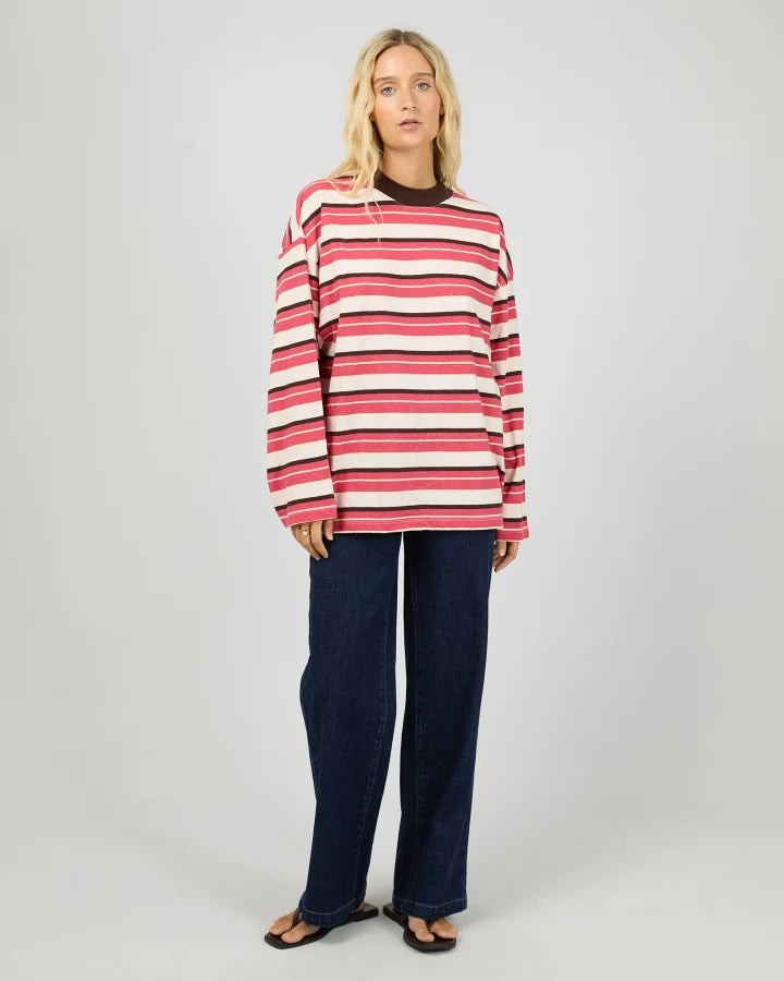 ALL ABOUT EVE - DOLLY LS STRIPE TEE