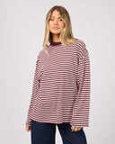 ALL ABOUT EVE - PALOMA LS STRIPE TEE