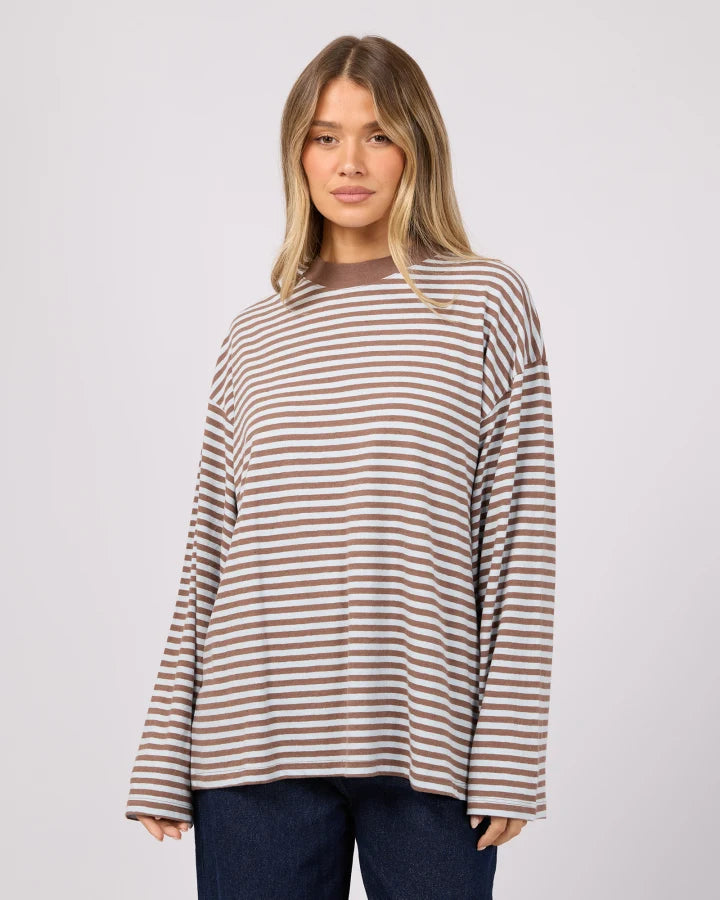 ALL ABOUT EVE - PALOMA LS STRIPE TEE
