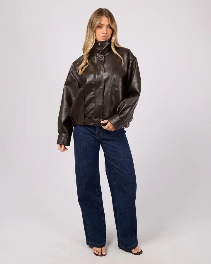 ALL ABOUT EVE - JAYNEE FUNNEL NECK JACKET