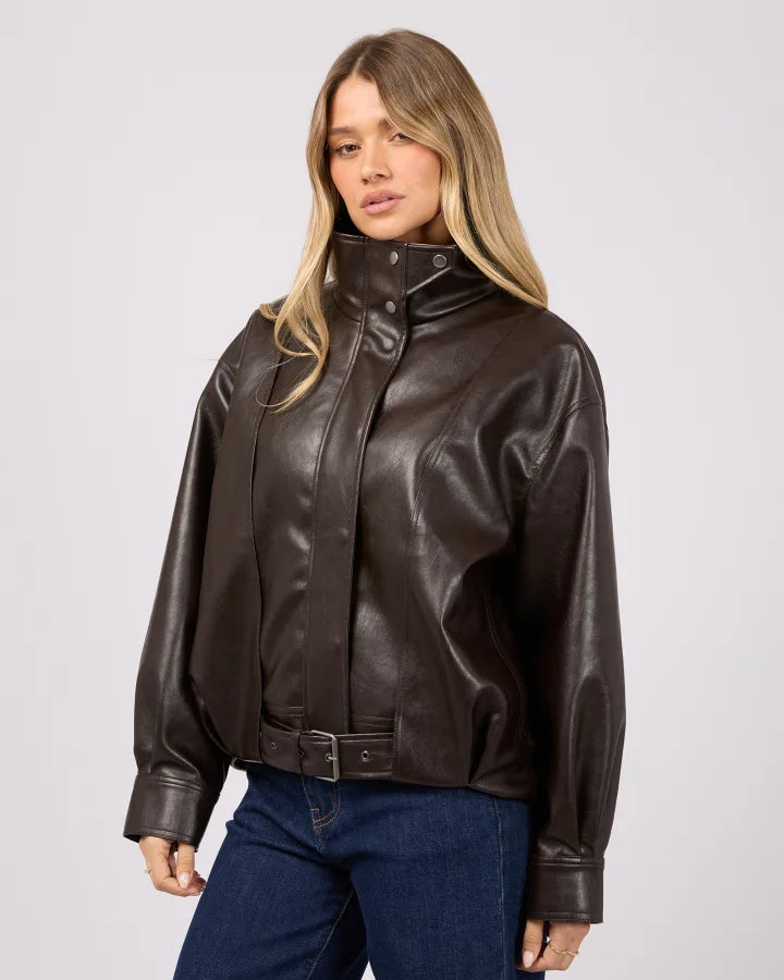 ALL ABOUT EVE - JAYNEE FUNNEL NECK JACKET