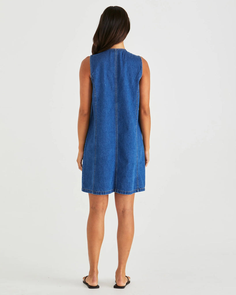 SASS - SABINE DENIM VEST DRESS