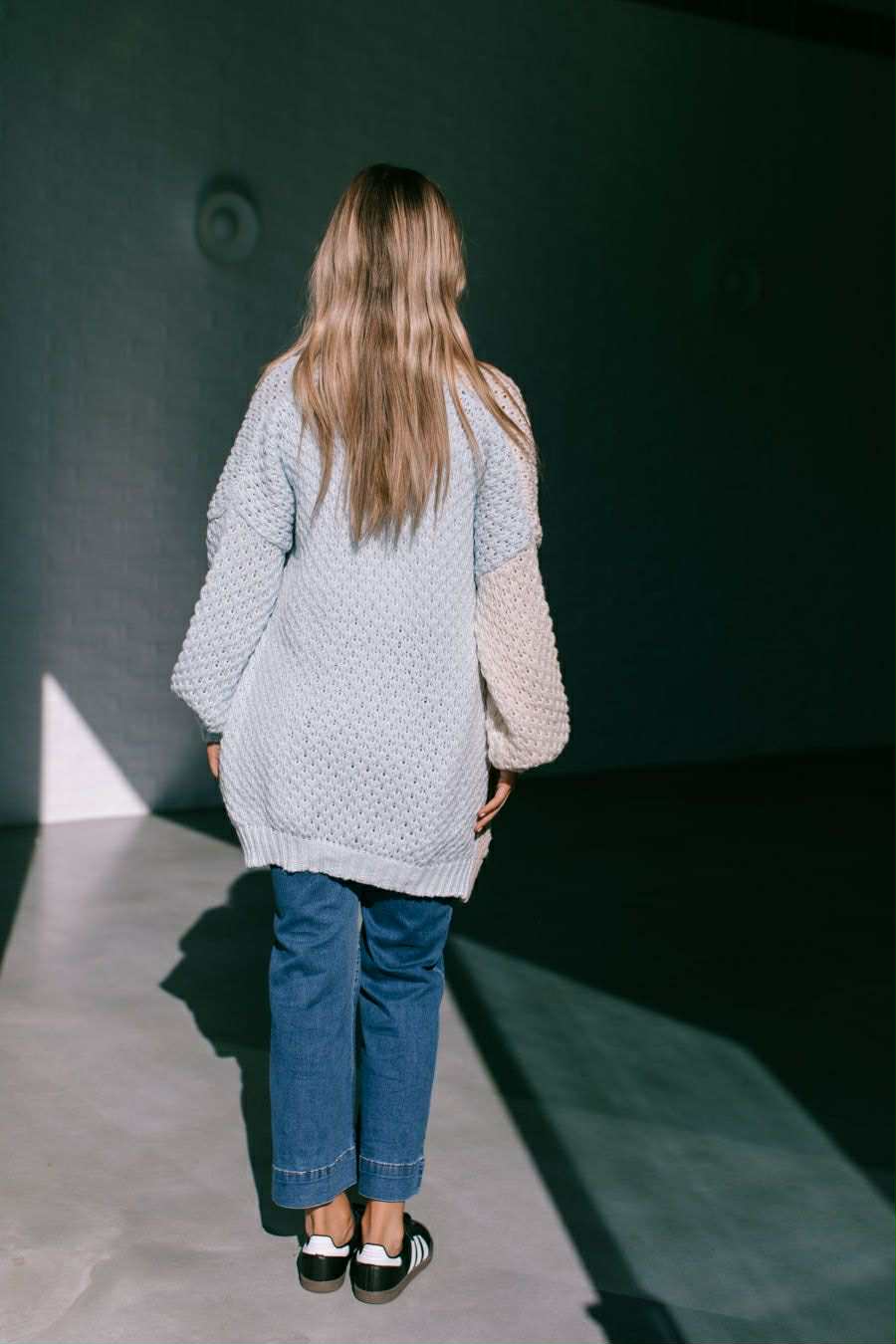 MIRACLE - COLOUR BLOCK CHUNKY KNIT CARDI