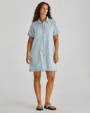 SASS - VALE SCALLOPED DENIM DRESS