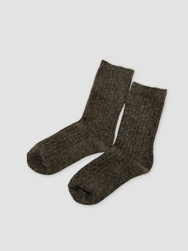 ANGELS WHISPER - RIB WOOL BLEND SOCKS