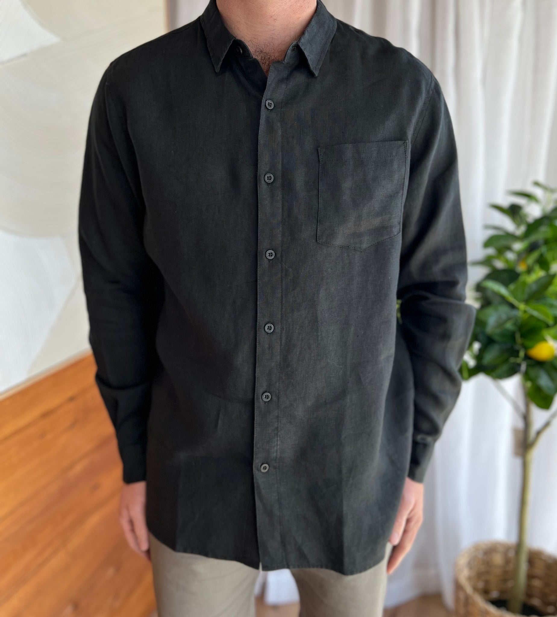 SILENT THEORY - LINEN L/S SHIRT