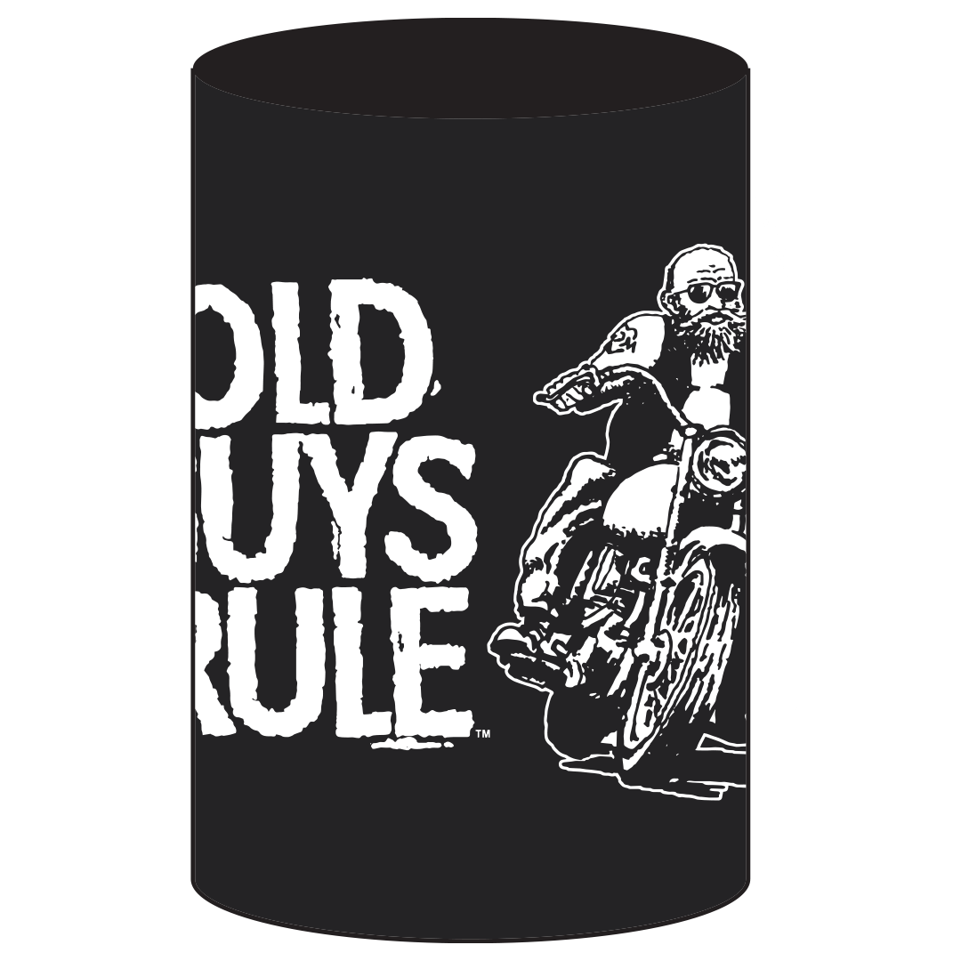 OLD GUYS RULE - BIKER GUY DRINK COOLER