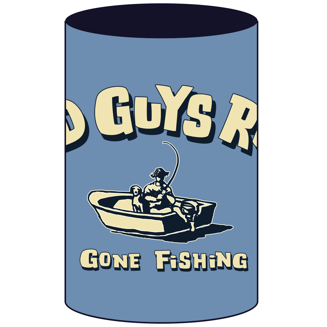 OLD GUYS RULE - GONE FISHING DRINK COOLER