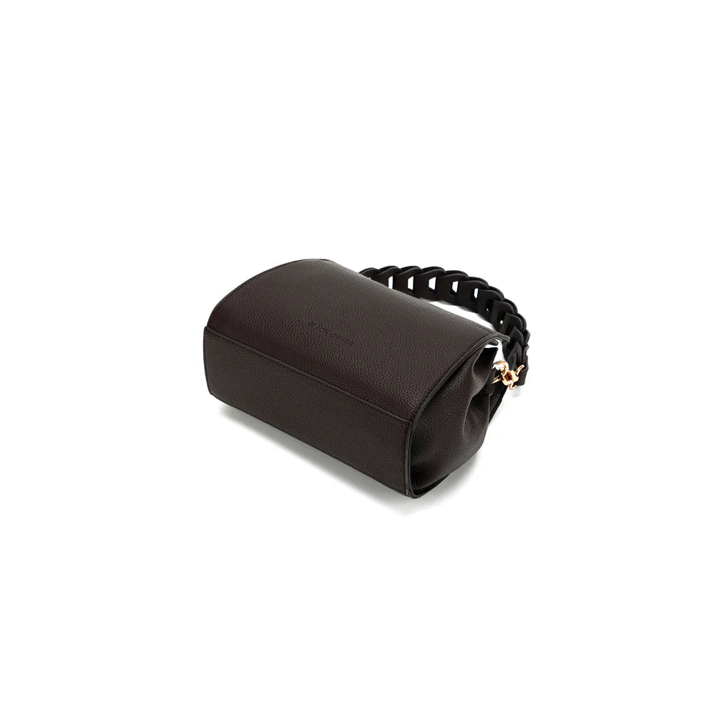 BLACK CAVIAR - LAU PLAIT 3 COMPARTEMENT HANDBAG