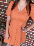 SASS - MARNIE BUTTON THROUGH MINI DRESS