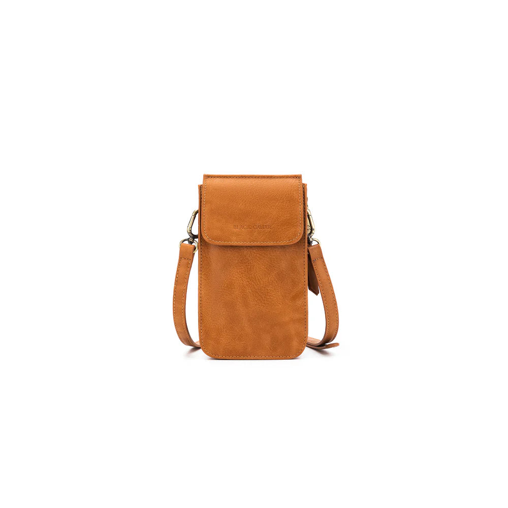 BLACK CAVIAR - LOU LOU PHONE CROSSBODY WALLET