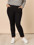 THREADZ - PULL ON RIPPED JEAN