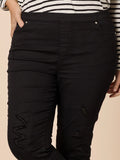 THREADZ - PULL ON RIPPED JEAN