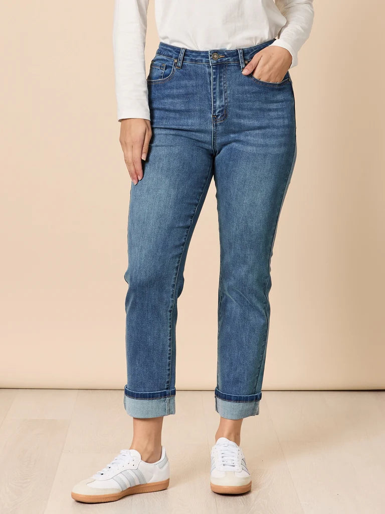 THREADZ - RETRO CUFF JEAN