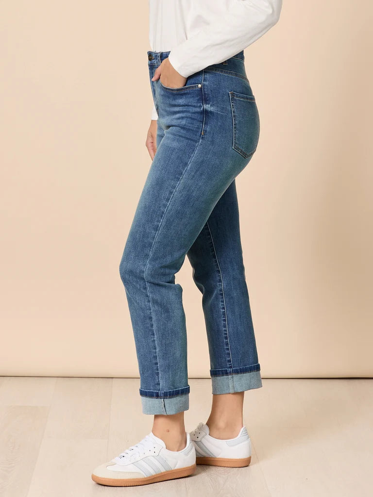 THREADZ - RETRO CUFF JEAN