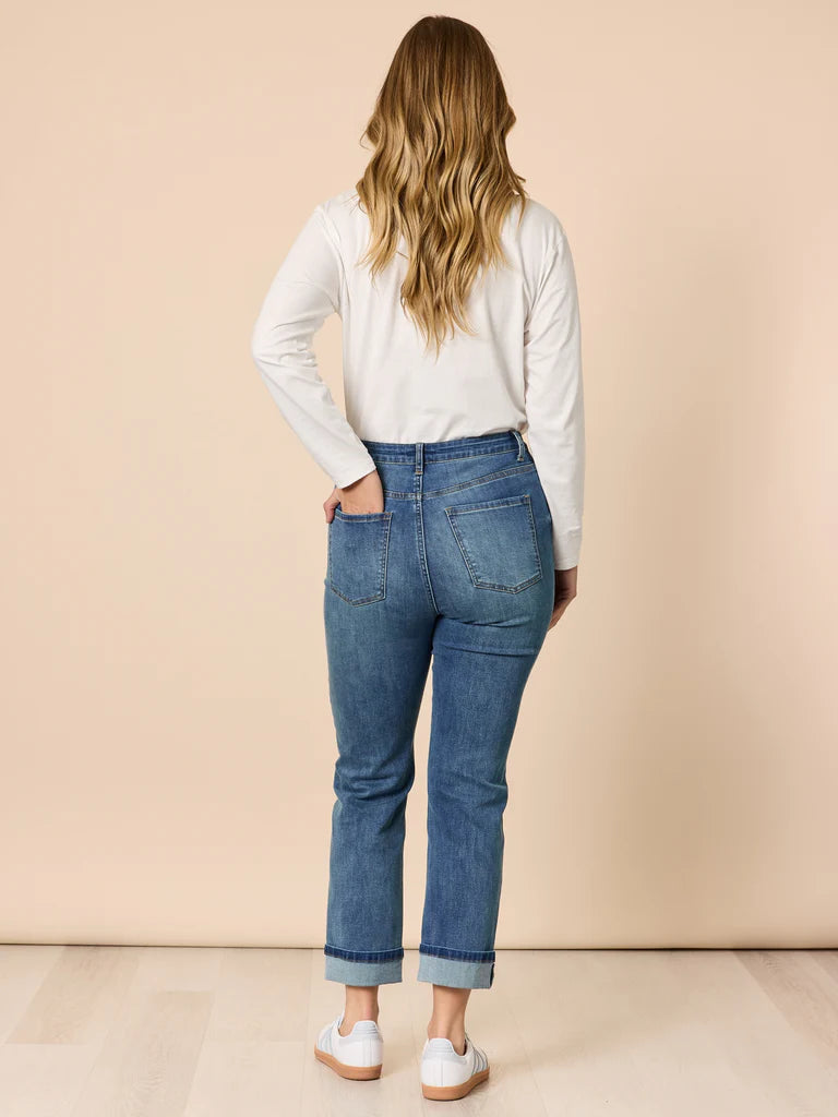 THREADZ - RETRO CUFF JEAN