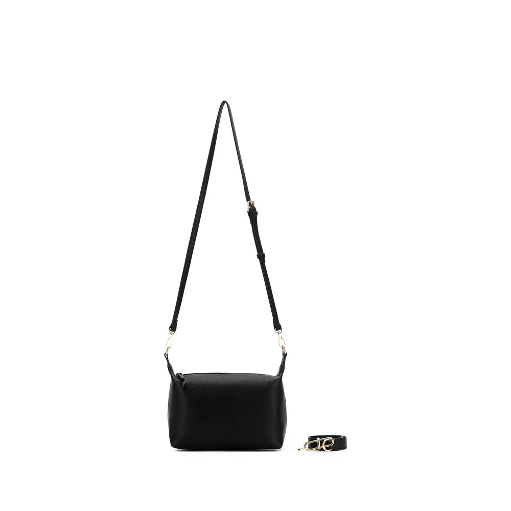 BLACK CAVIAR - LAU PLAIT 3 COMPARTEMENT HANDBAG
