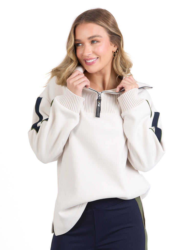 FOXWOOD - KNIT COLLAR CREW