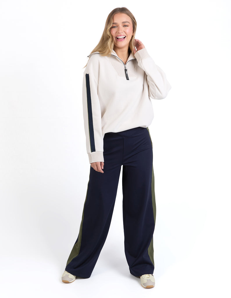 FOXWOOD - KNIT COLLAR CREW