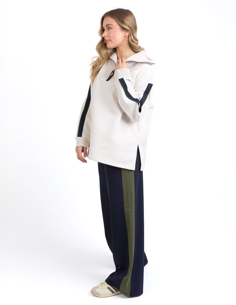 FOXWOOD - KNIT COLLAR CREW