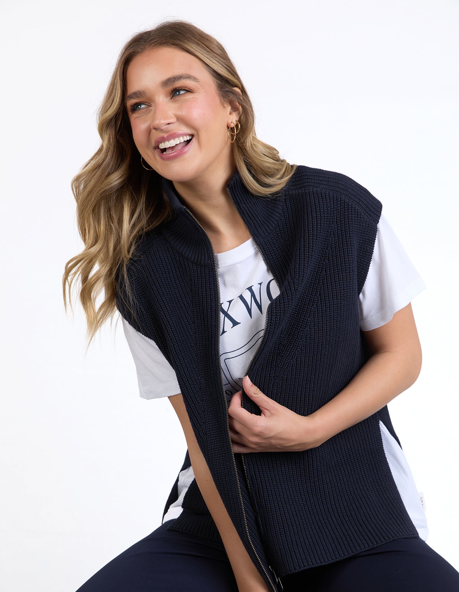FOXWOOD - ZIP KNIT VEST