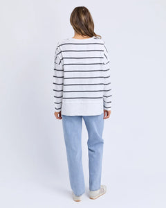 FOXWOOD - JAYNE STRIPE THROW ON TOP