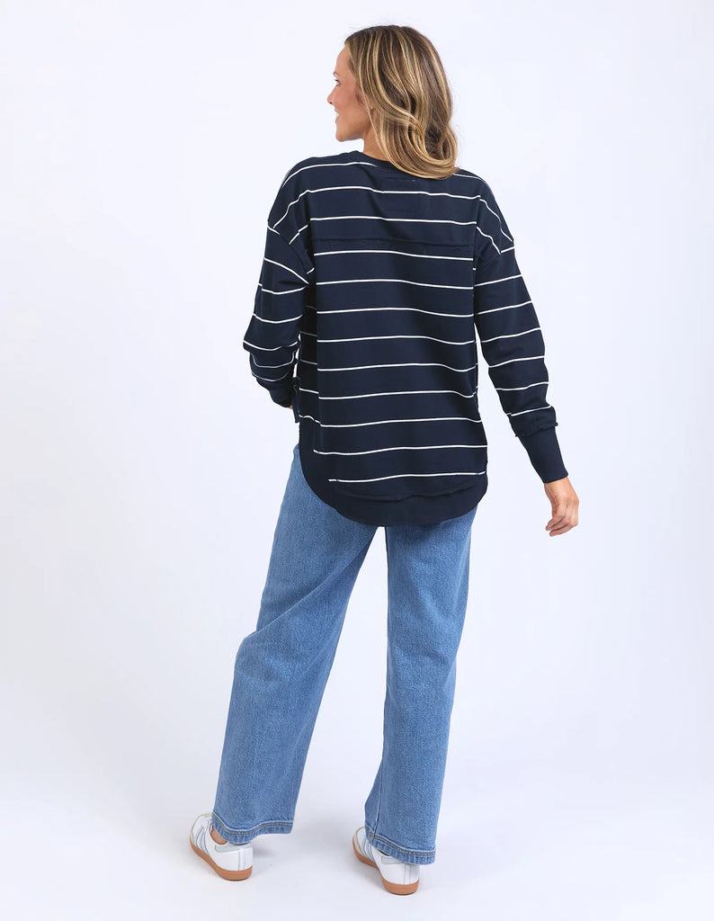 FOXWOOD - CLASSIC STRIPE SIMPLIFIED CREW