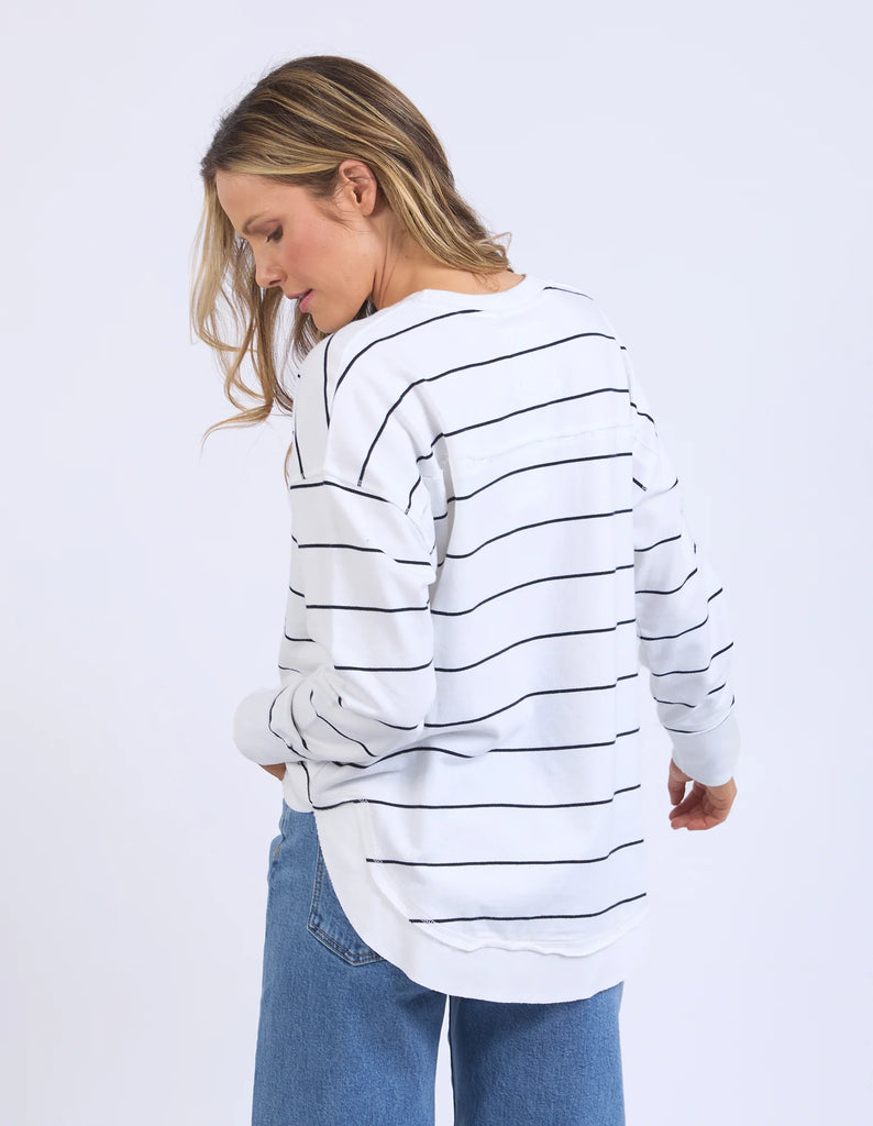 FOXWOOD - CLASSIC STRIPE SIMPLIFIED CREW