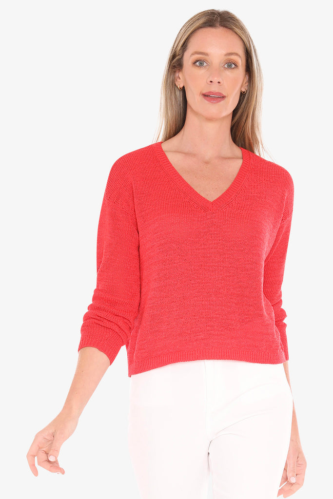 JUMP - V NECK TAPE PULLOVER