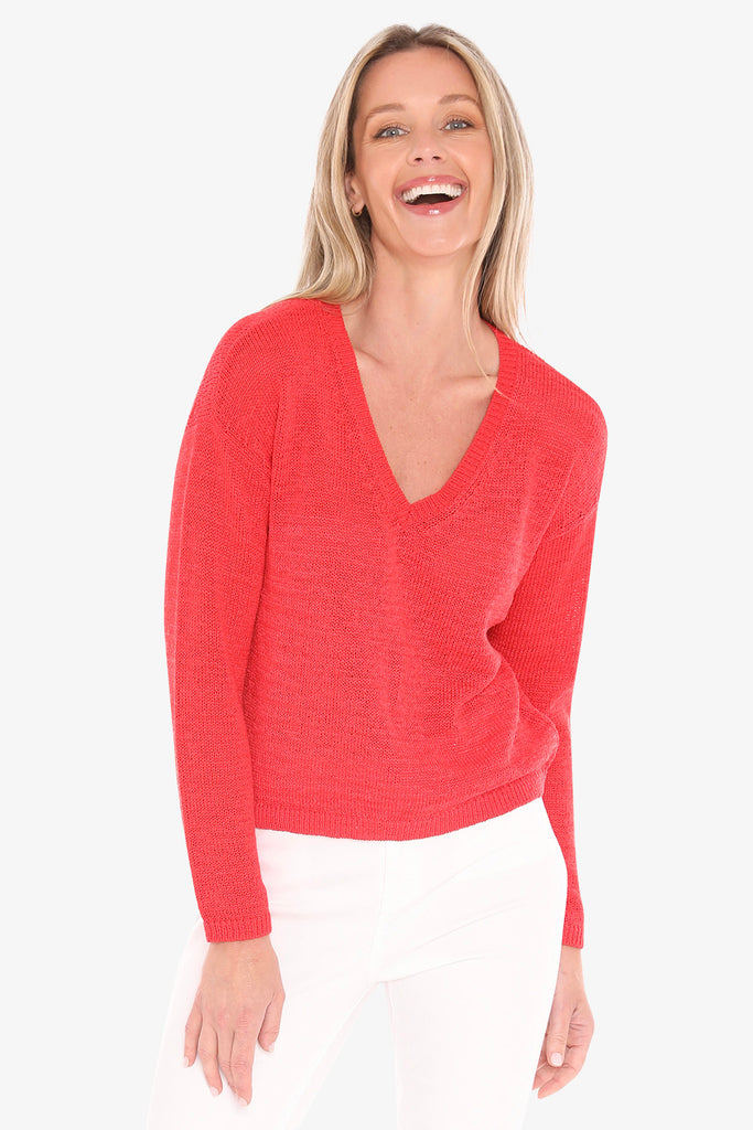 JUMP - V NECK TAPE PULLOVER