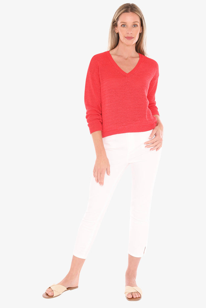 JUMP - V NECK TAPE PULLOVER