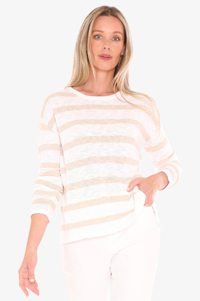 JUMP - STRIPE SLUB PULLOVER