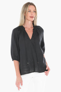 JUMP - RUFFLE NECK TOP