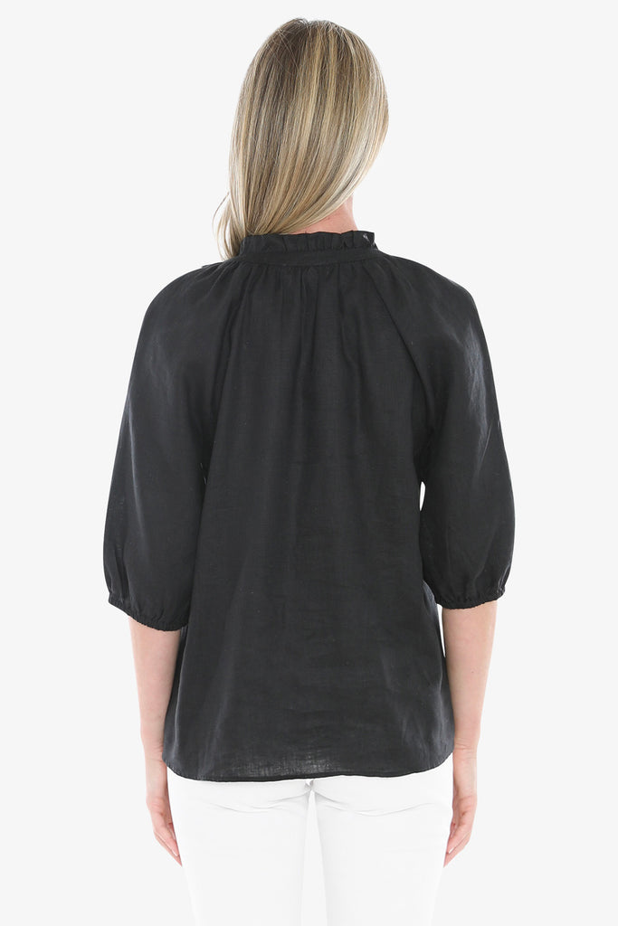 JUMP - RUFFLE NECK TOP