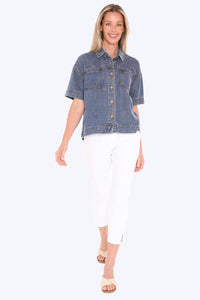 JUMP - SOFT DENIM S/S SHIRT