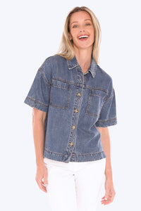 JUMP - SOFT DENIM S/S SHIRT