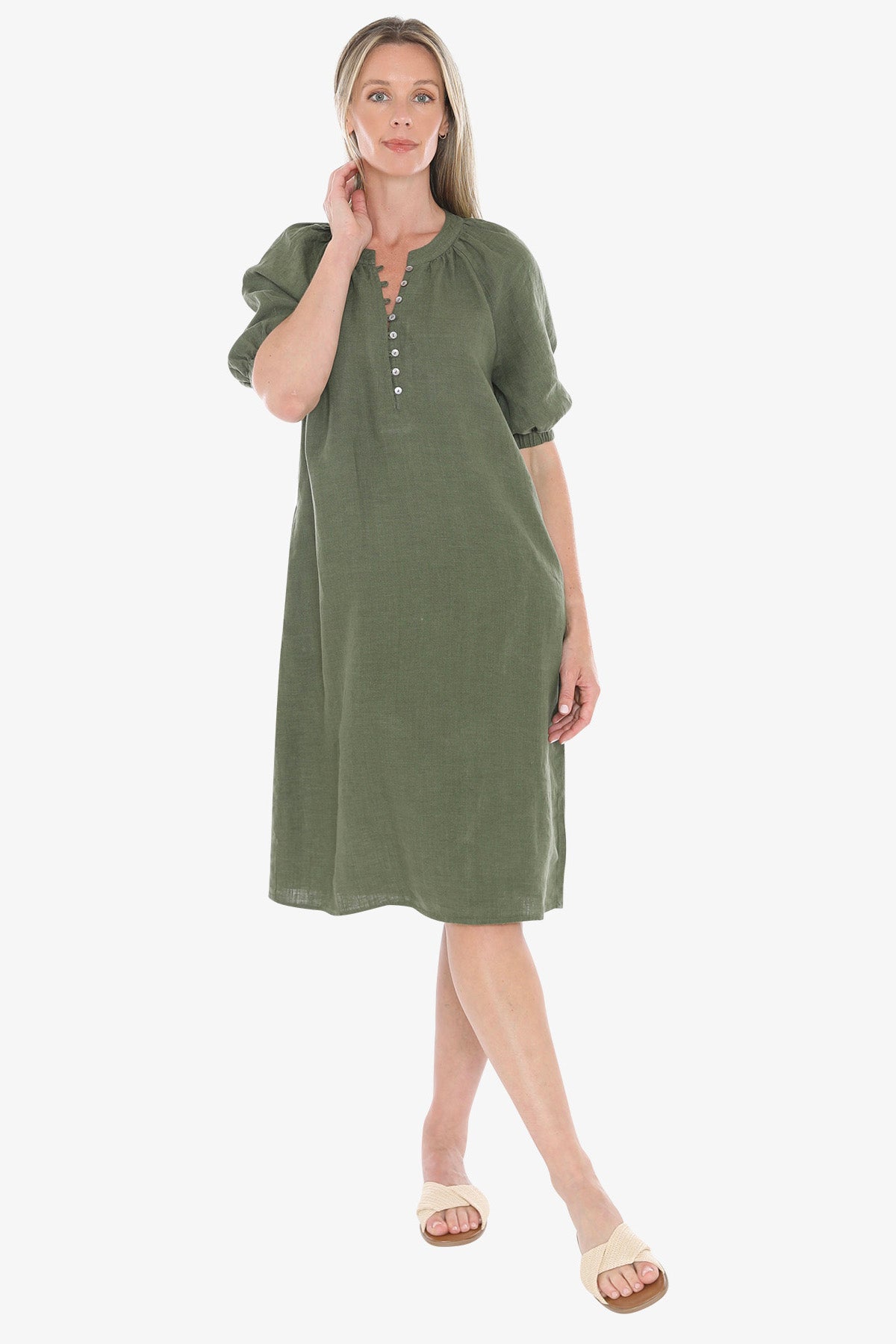 JUMP - BUTTON NECK DRESS