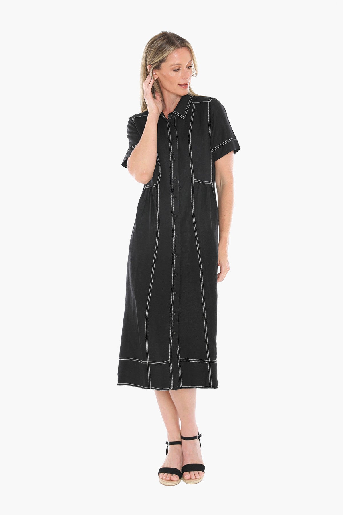 JUMP - CONTRAST STITCH DRESS