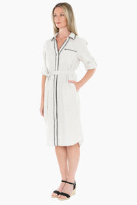 JUMP - BLANKET STITCH DRESS