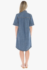 JUMP - SOFT DENIM S/S DRESS