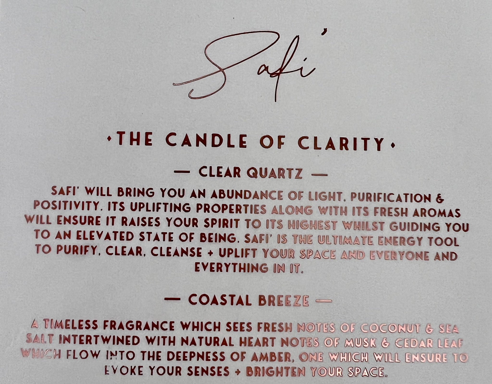 THREE SUNS - CRYSTAL CANDLE OF CLARITY